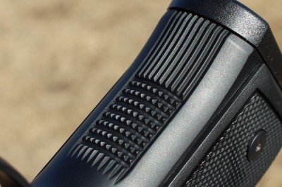 The checkering provides a good grip surface.