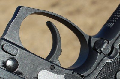 The trigger guard has a slight corner for those who like to grip there with the support hand.