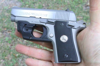 The Colt Mustang Pocketlite is today's version of the original pocket pistol, 1911 style. This version comes with a LaserMAX Centerfire laser on it, and that laser is also available to buy for your existing Mustang. 