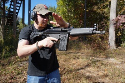 When the mag is in place, chop the bolt back into place. 