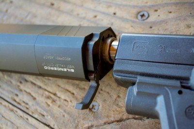 Release the lever, line up the Osprey, then clamp it back down.