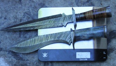 For example, these two knives are over a pound each, compared to less than two pounds for the other three.