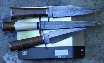 These three knives were surprisingly light, though they still feel like good quality knives.
