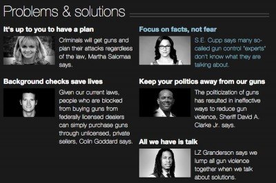Editorials in CNN's Guns Project.  (Photo: CNN)