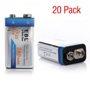 Prepping 101: Rechargeable Batteries - Where There's Smoke... But beware of mah numbers. For instance, these 9v batteries are only 280mah, and they look just like the same seller's 600mah.