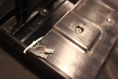 There is a key backup, too.