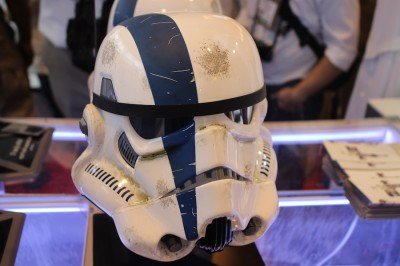 I couldn't help but geek out a bit. I've always been a Star Wars nerd, and there's something satisfying about putting on a serious helmet.