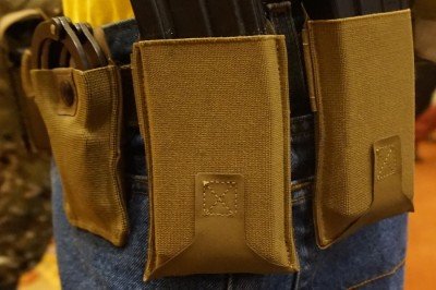 The body of the pouches is military grade elastic. The rest is ULTRAcomp. 