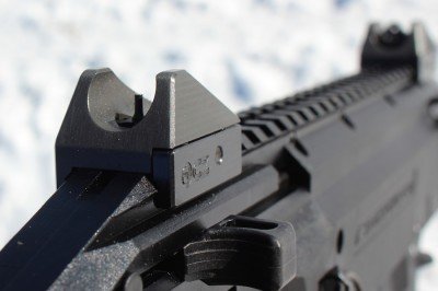 The New CZ Scorpion--SHOT Show 2015 The sights are incredible. They're very robust and easy to see.