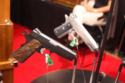 A New Line of Cabot 1911s--SHOT Show 2015 The new line will be commander length guns, but they have full-sized rails to improve reliability.