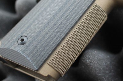 The VZ10 grips are subtle in texture and appearance. 