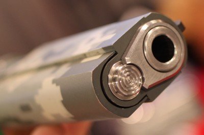 This one has a traditional barrel bushing.