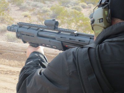 Shooting the DP-12 isn't any more difficult than shooting any other 12 gauge. The second kick just comes a bit faster.