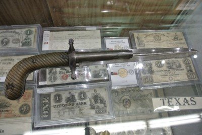 Selling History-Cohen and Sons of New Orleans Strange double barreled knife pistol. Bang, bang, stab, stab.