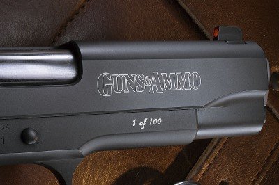 The gun we're auctioning is number 1 of 100. 
