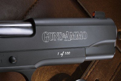 The gun we're auctioning is number 1 of 100. 