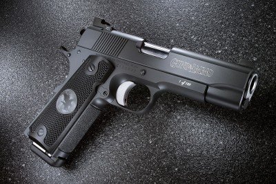 The Guns & Ammo Signature Nighthawk 1911 is being auctioned now on GunsAmerica.com.