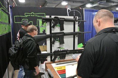 They had rifles at the booth too. 