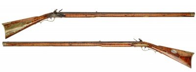 Kentucky style hunting rifle that has provenance to the Battle of New Orleans. 