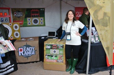 Shooting Gallery in a Box--SHOT Show 2015 Neely Burks shows off her invention.