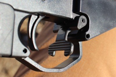 The mag release is wide and easy to find.