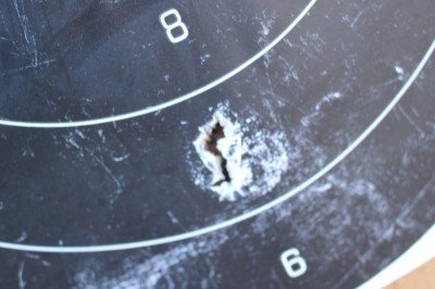 5 rounds from 100 yards on what was a pasted Shoot-N-C spot.