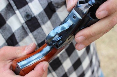 Uberti Cattleman Single Action--New Old Gun Review The finish on the grip frame is nice.