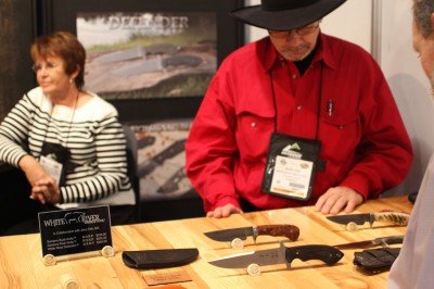 Knife maker CCCC has brought some of his designs to White River for them to produce.