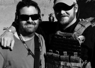 Webb with Chris Kyle, one of his former students at sniper school.  (Photo: SOFREP)