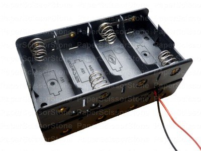 A battery box that holds 8 of the 1.2v batteries can be connected to a standard 12v solar charge controller, like the one we reviewed from Harbor Freight.
