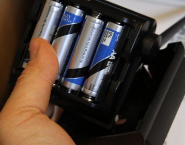 Prepping 101: Perimeter Alarm Security - The Wireless Options The base unit also takes 4 AA batteries, or it can be run from the included adapter.