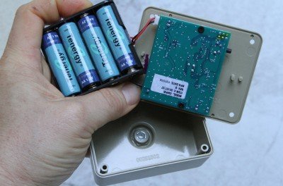 Prepping 101: Perimeter Alarm Security - The Wireless Options Each sensor uses 4 AA batteries and they will last about 2 years.