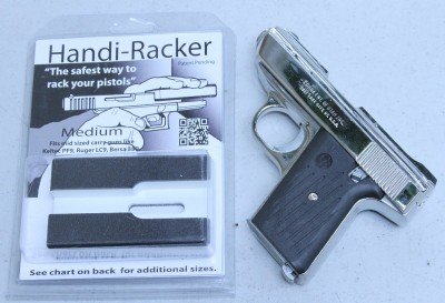 This gun uses the medium size. Scroll down the home page of the Handi-Racker site to order.
