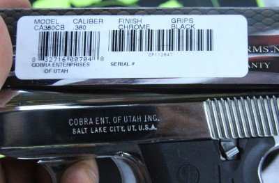 This is the actual box label for this gun. There are dozens of colors and variations.