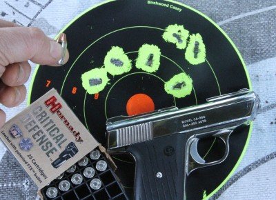 Hornady Critical Defense tightened the group up some. 