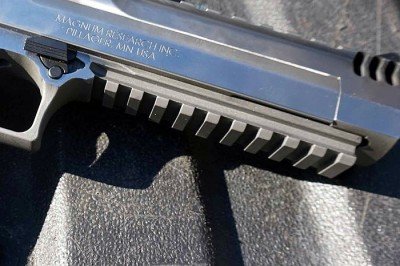 New All Stainless Desert Eagle--Gun Review This may well be the best rail on a traditional pistol on the market today.