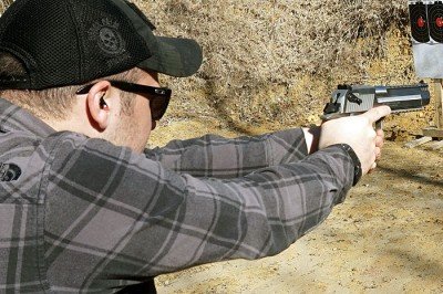 New All Stainless Desert Eagle--Gun Review Worried about recoil? Wear a helmet. A quick YouTube search will show you novices managing recoil with their foreheads.