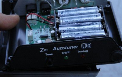 The Z-817 uses internal batteries, because it can't be powered from its cable to the FT-817 radio. These tuners don't stay on though. Batteries last a long time since the tuner only runs for a few seconds when you tune a new channel.
