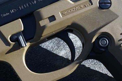 Recover that Beretta m9 The extra material around the trigger is distracting at first.