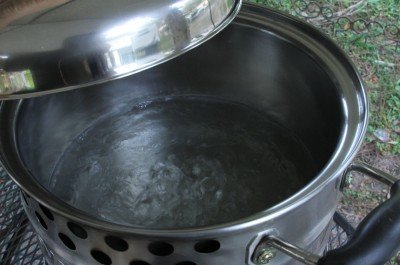 This water reached and maintained a rolling boil for an hour before I switched to my next task. 