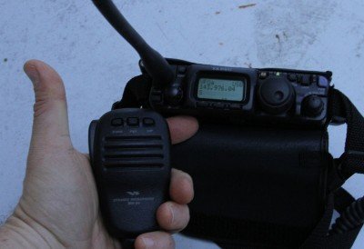 I also got a Yaesu FT-817 to compare the 857D against when I get my license. This is a small radio with great frequency coverage, but it is not very powerful, 2.5 watts while running on battery power.