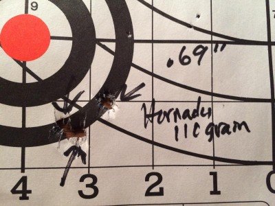 I also got some great results with Hornady's 110 grain V-Max load. 