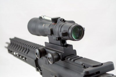 I found that the higher mount optics like this Trijicon were just right.