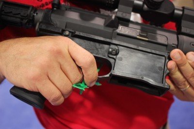 The polymer is lighter than aluminum, too.