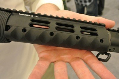 9mm Duty Rifles Right and Left Hand - Stag Arms--SHOT Show 2015 The Daimondhead forend is the most ergonomic on the market.