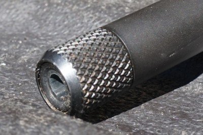 The threaded barrel has a nice cap that is easy to remove.