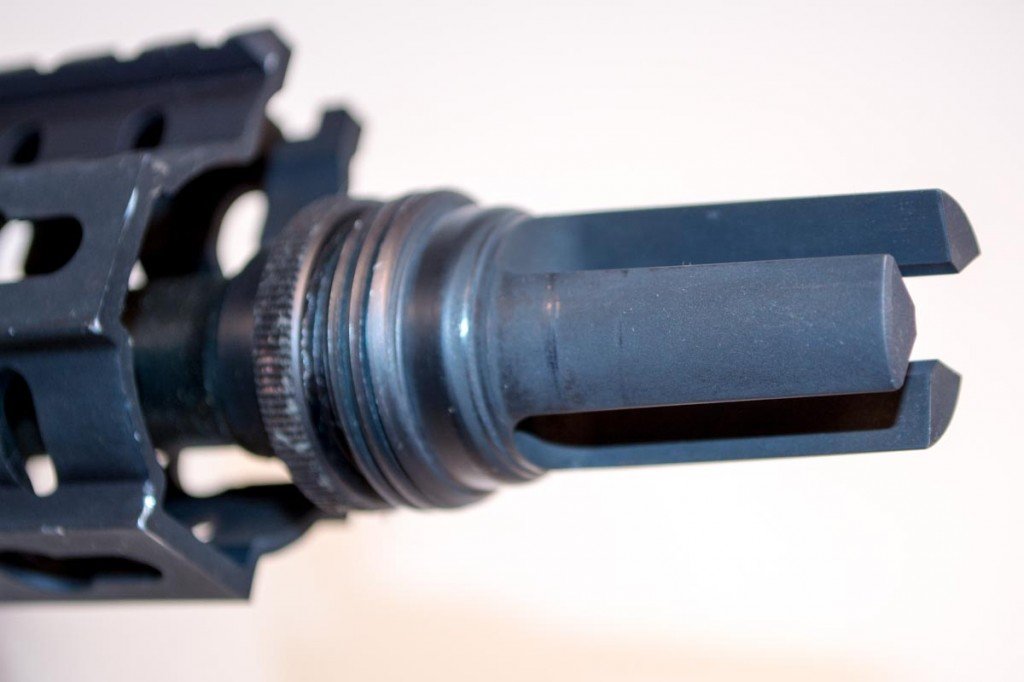 I treated this flash hider mount with Fireclean so all the nasty carbon residue wipes right off.