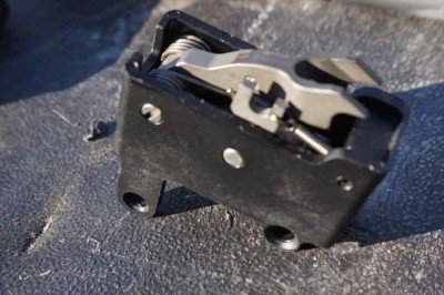 Israel Defense Forces IWI Tavor Review The trigger pack is easily removed and replaced with drop-ins from Geissele or Timney.