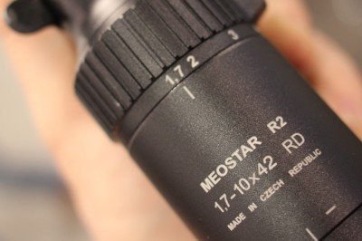 Or if you want less magnification on the close-up end, the MeoStar 1.7-10 should allow for fast target aquisition.