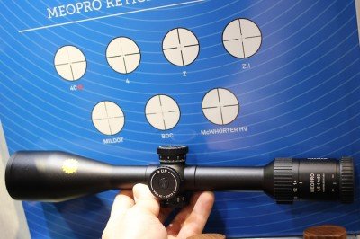 Available reticle patterns.